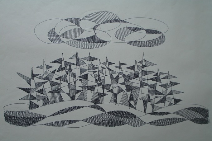 Abstract #2 1980's (Pen & Ink)