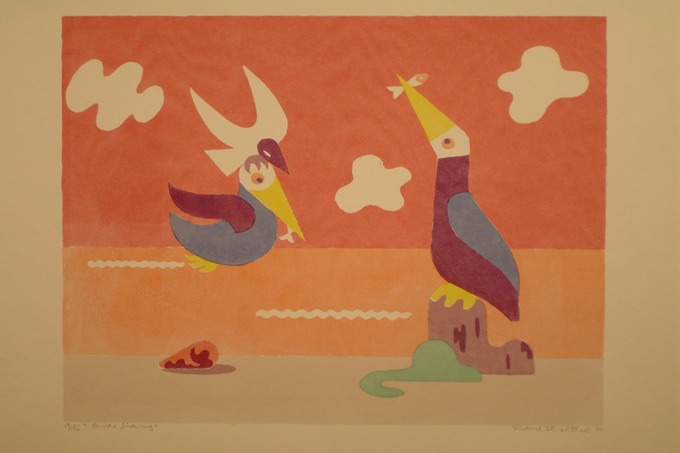 Birds Fishing 1980 (Silkscreen)