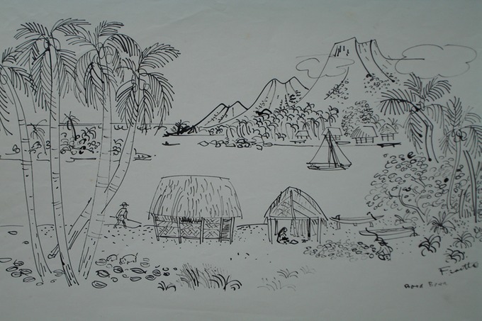 Bora Bora #3 (Pen & Ink) 1963