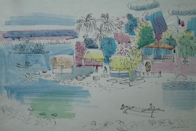 Bora Bora 7 (Watercolor and Pen & Ink) 1963