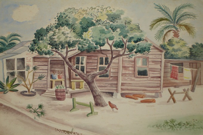 Cypress House (Watercolor) 1940-50's