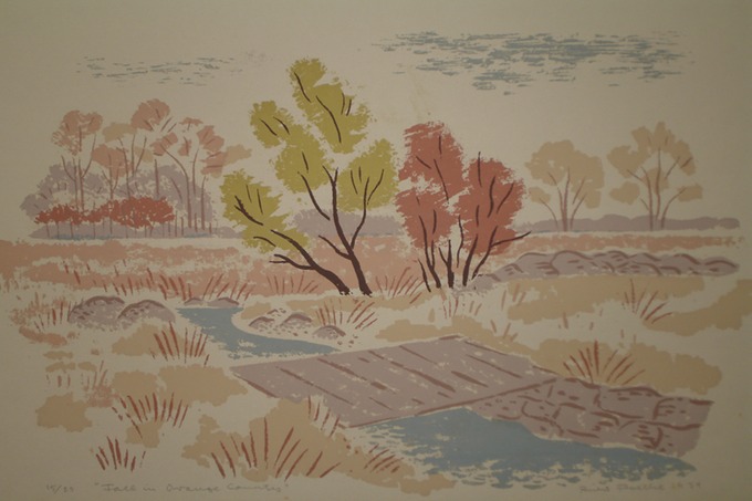 Fall in Orange County (Silkscreen) 1939