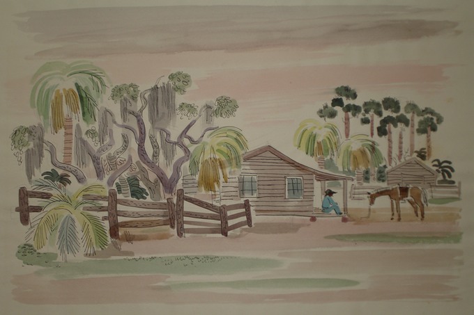 Florida Ranch 2 (Watercolor) 1948