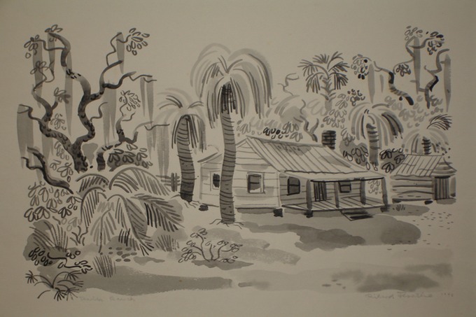 Florida Ranch (Watercolor) 1948