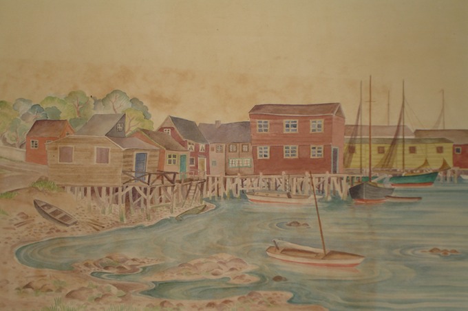  Glauster, Mass  1929  Watercolor
