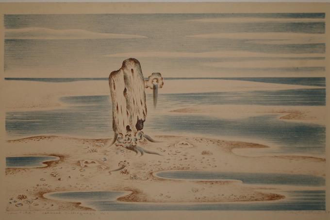 Low Tide (Lithograph) 1944