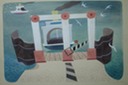 Martha's Vineyard Ferry (Watercolor)  1956-57
