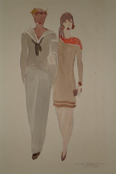 NYC Sailor (Waterclor) 1928