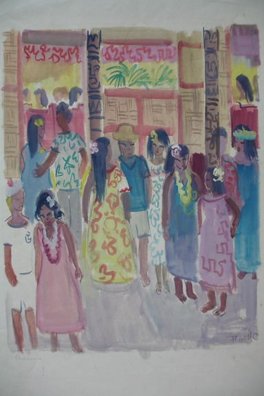 Quinns (Watercolor) 1963