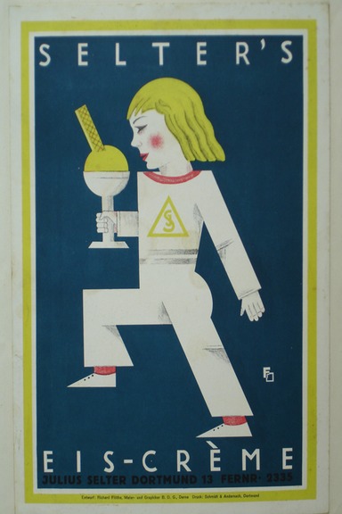 Selter's Ice Cream Advert. Dortmund 1927