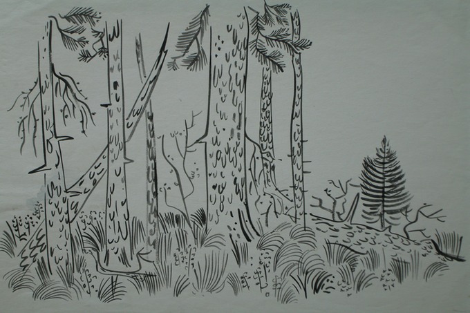 Tree Scape (Pen & Ink) 1957-59