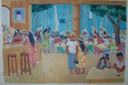 Waimea  Papeete, Tahiti  (Watercolor) 1963
